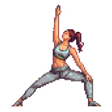 yoga woman, simple sticker