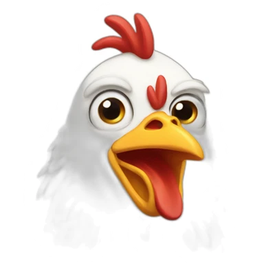 judgmental chicken sticker
