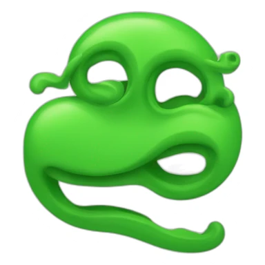 green squiggle from left bottom corner to right upper corner sticker