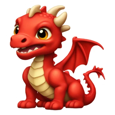 Baby red Welsh dragon  sticker