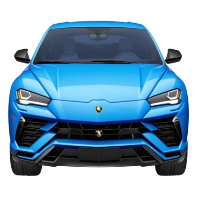 lamborghini urus de face bleu sticker