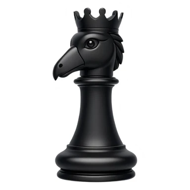 black chess piece, rook piece sticker