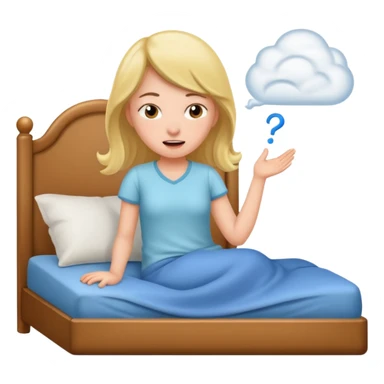 girl farting in bed emoji sticker