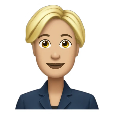 black marine le pen sticker