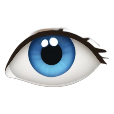 shaved heas gut blue eyes sticker