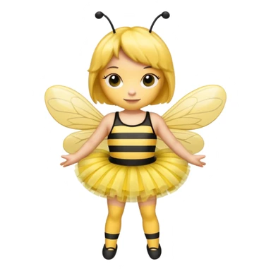 bumblebee wearing a tutu sticker