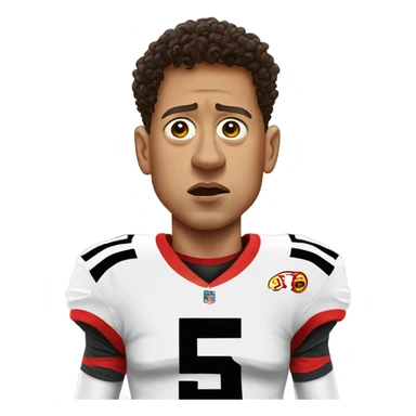 Patrick Mahomes crying to a referee  sticker