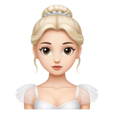 a ballerina white girl sticker