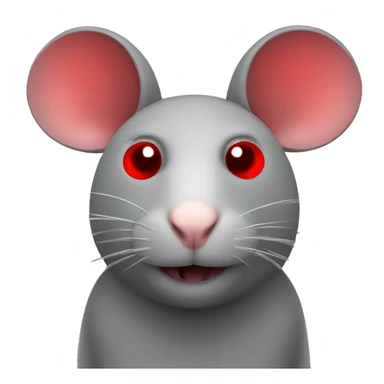 Rat camera overlayed with red prohibit sign sticker