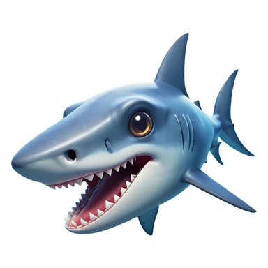 Cinematic Comical Hammerhead Shark Portrait Emoji, Head tilted dramatically with an exaggeratedly shocked expression, featuring its iconic wide-set eyes on a distinct hammer-shaped head, a sleek body with comically expressive fins, and a quirky, animated demeanor, Simplified yet hilariously expressive features, highly detailed, glowing with a slightly sassy oceanic glow, high shine, dramatic yet playful, stylized with an air of cheeky marine mischief, soft glowing outline, capturing the essence of a meme-worthy hammerhead that looks ready to side-eye its way into viral fame! sticker