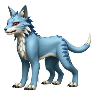 Lynx-Sergal-Vernid-Fakémon-Pokémon-creature (full body) sticker