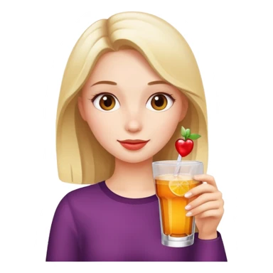 a pretty girl who loves drinking sticker