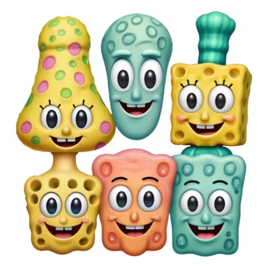 You want to make the emoji of SpongeBob and her friends real sticker