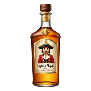Bouteille de Captain Morgan sticker