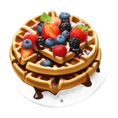 gourmet waffle sticker