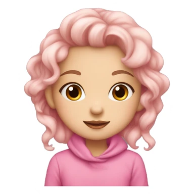 cute girlie with pink ིྀ  sticker