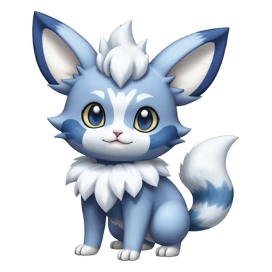 Meowstic-Minccino-Espurr-Fakémon-hybrid-creature (full body)  sticker
