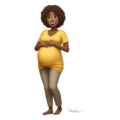 Baby due any minute can’t wait  sticker