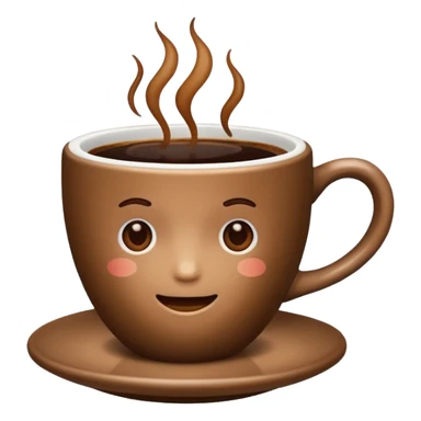 emoji for cup coffee has one object sticker