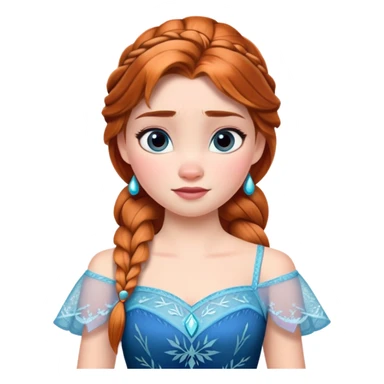 Anna from Frozen Disney character sticker