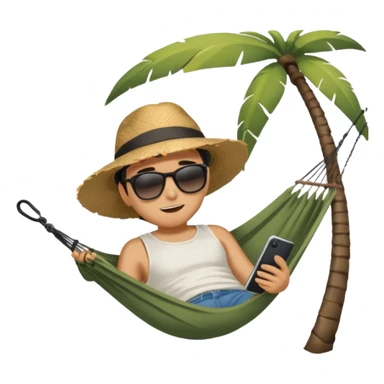 take the last image and make the hole bigger, and the hammock smaller sticker
