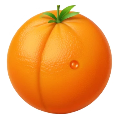 orange with vitamin C molecule sticker