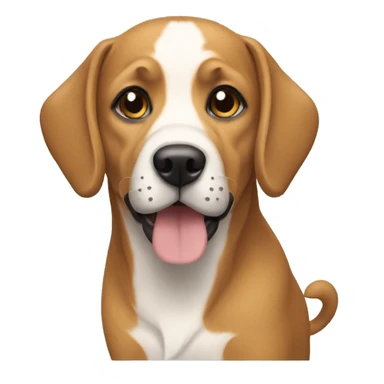 a penut colored medium size dog sticker