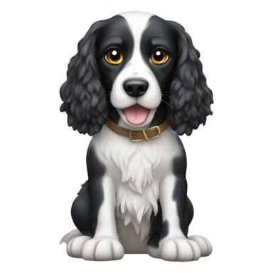 spaniel with a spray in pats sticker
