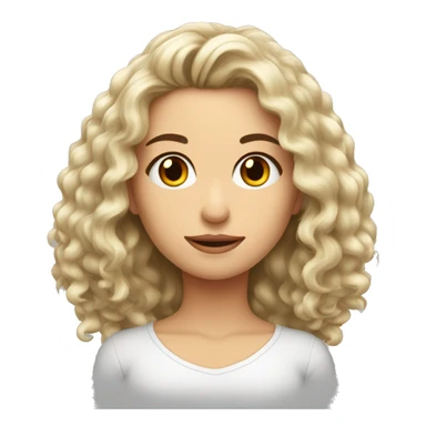 Mulher branca cabelo liso comprido ruivo olhos castanhos  sticker