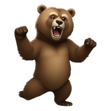 Grizzlybear dance move sticker