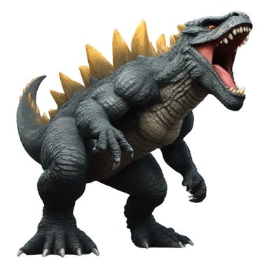 godzilla yelling sticker