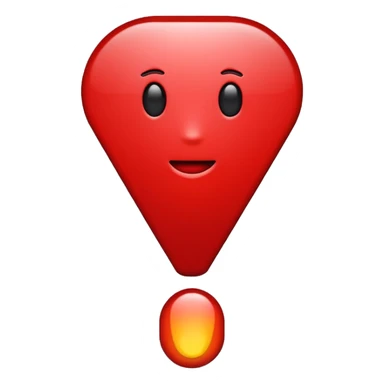 exclamation mark red sticker
