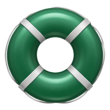 dark green lifesaver sticker