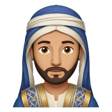 boaz - arab man from the bible sticker