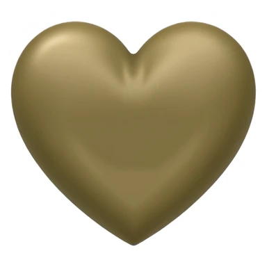 Khaki heart sticker