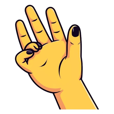 cat paw touching human hand in friendship sticker