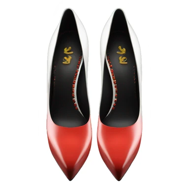 platform black heels red bottom sticker