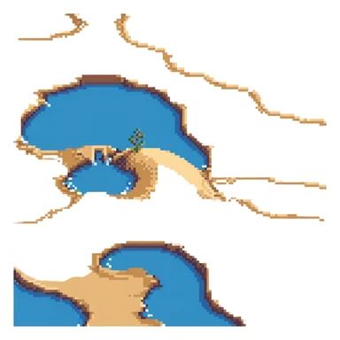 bright golden sand dunes with blue sky sticker