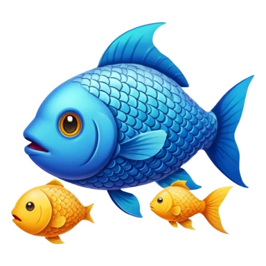 fish eat eggs sticker