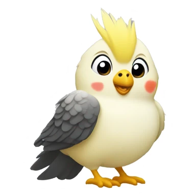 Lutino Cockatiel sticker
