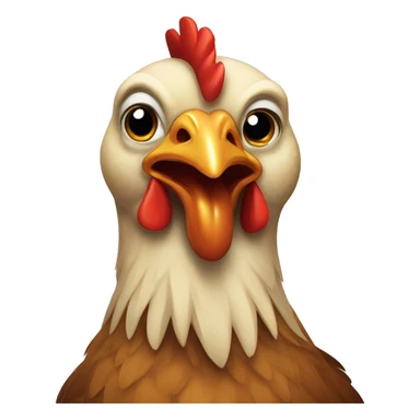 Crossed out Chicken sticker