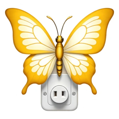 Lampadina da muro a forma di farfalla  sticker