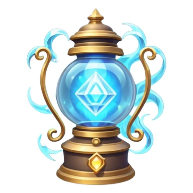 ancient fantasy magic lantern object icon, arcane crystal core, swirling magical energy, glowing runes orbiting the lantern, ethereal light beams, enchanted metal frame, powerful fantasy aura, 3D cartoon, mobile game icon style, centered, clean background, no text, no watermark
 sticker