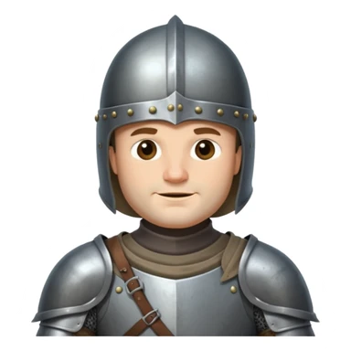 A medieval knight with a belly too big for his armor sticker