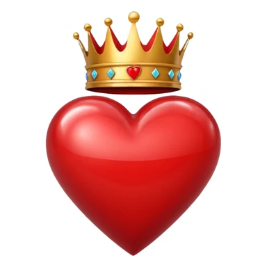 King of Hearts with out the card only the symbols sticker