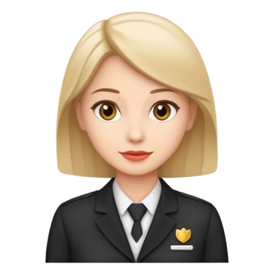 Je veux un réceptionniste d"hotel élégant sticker