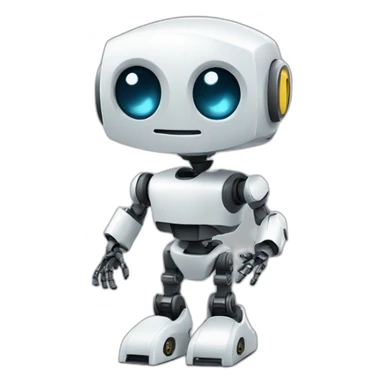 robot qui lève le doigt sticker