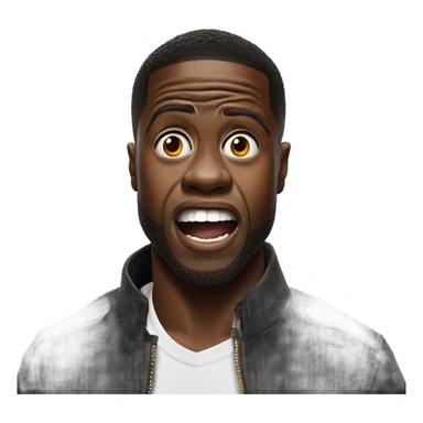 kevin hart looking shocked  sticker