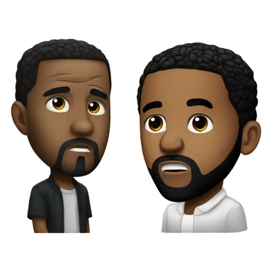 kendrick lamar and drake arguing sticker