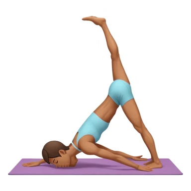 downward dog yoga pose sticker